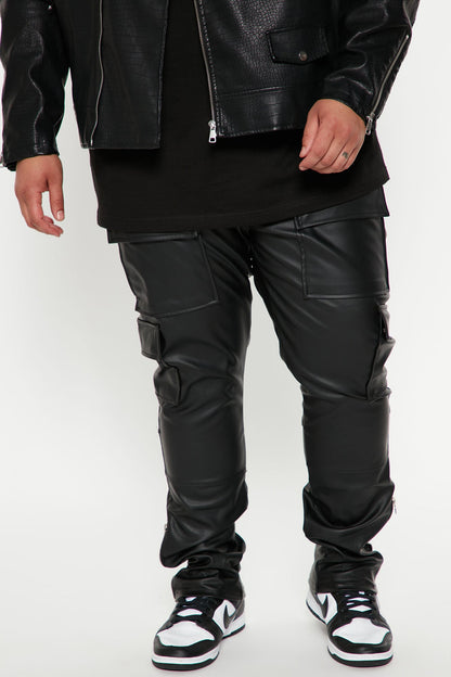 Men's High Quality Six Packet Genuine Lambskin Leather Pant