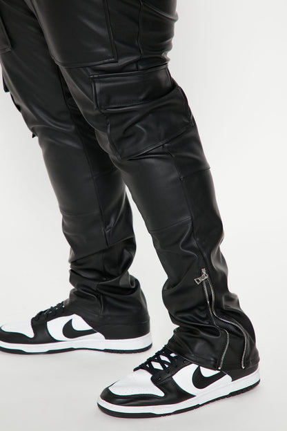 Men's High Quality Six Packet Genuine Lambskin Leather Pant