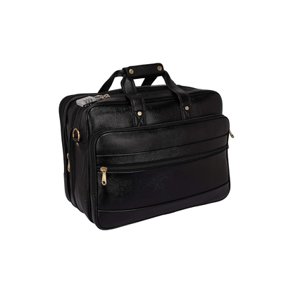 Real Leather Laptop Bags For Men Office Use With Expandable Size