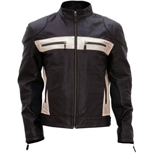 Men's Biker Real Leather Jacket Motorcycle jacket