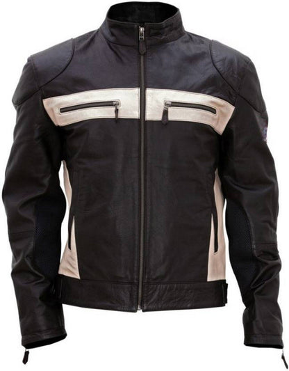 Men's Biker Real Leather Jacket Motorcycle jacket