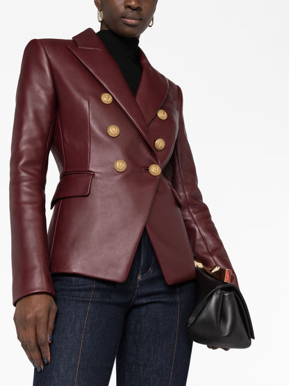 Women's Premium Lambskin Leather Blazer