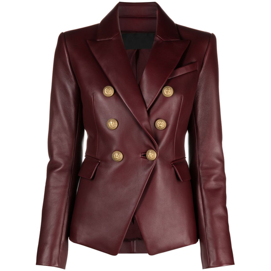 Women's Premium Lambskin Leather Blazer