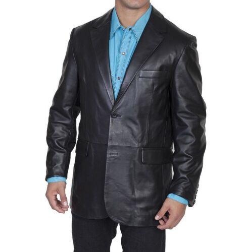 Men Blazer For Office Genuine Leather Blazer