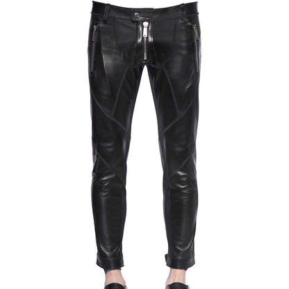 New Stylish Black Leather Pant For Men