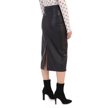 Women's Below the Knee Genuine Lambskin Leather Skirt