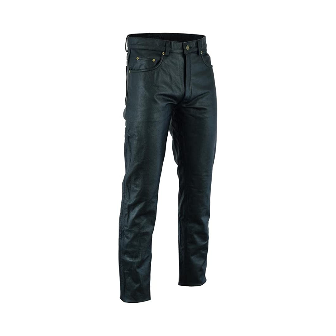 New Men's Real Lambskin Lather Pant