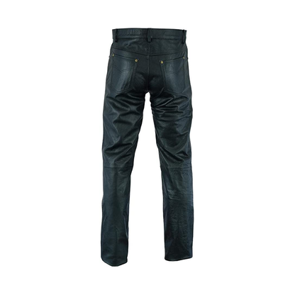 New Men's Real Lambskin Lather Pant