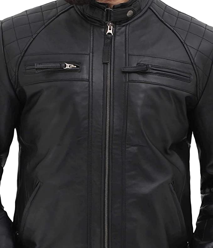 Premium Leather Jacket for Men Black Colour