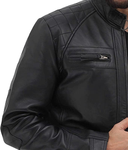 Premium Leather Jacket for Men Black Colour