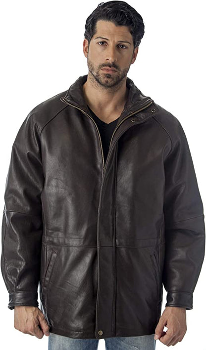 Men's Comfortable Genuine Leather Jacket Black