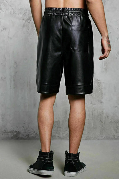 New Men's Comfortable Shorts Genuine Lambskin Leather