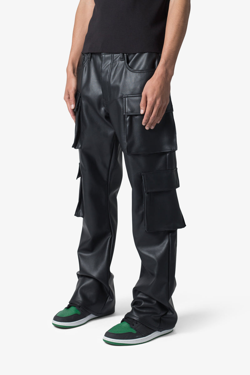 Men's 8 Pockets Buggy Leather Pant Made with High Quality Lambskin Leather