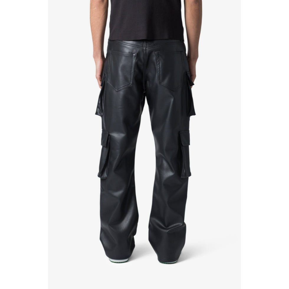 Men's 8 Pockets Buggy Leather Pant Made with High Quality Lambskin Leather