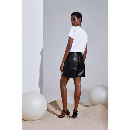 Women's Genuine Lambskin Leather Short