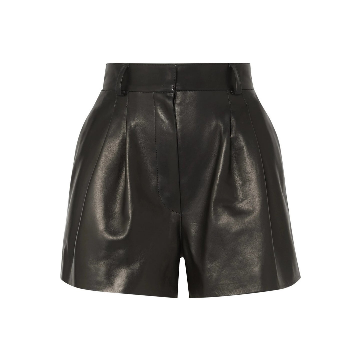 Handmade Real Lambskin Leather Comfortable Shorts for Women