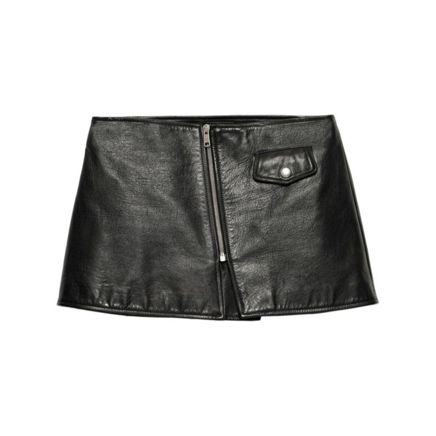 Women's  Designer Mini skirt Made with Genuine Lambskin Leather