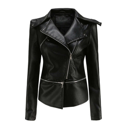 Women's High Quality Two in One Leather Jacket, Convertible short to long from Zip Made with Genuine Lambskin Leather.