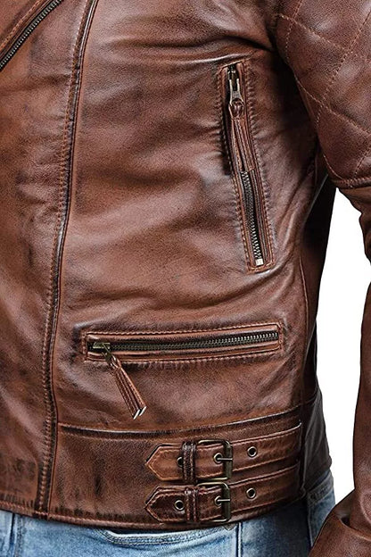 New Premium Quality Pure Leather Brown Jacket