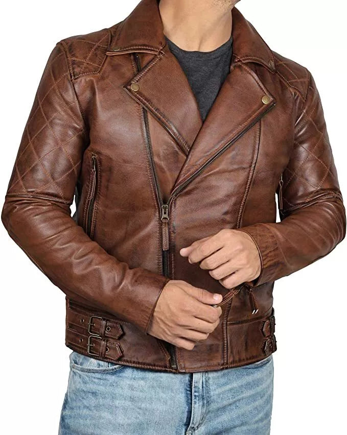 New Premium Quality Pure Leather Brown Jacket